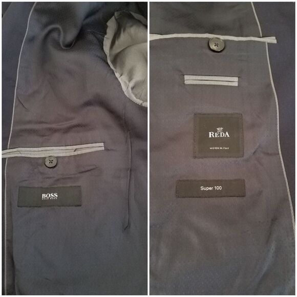 BOSS Johnstons/Lenon Classic Fit Wool Suit Jacket - Picture 7 of 8